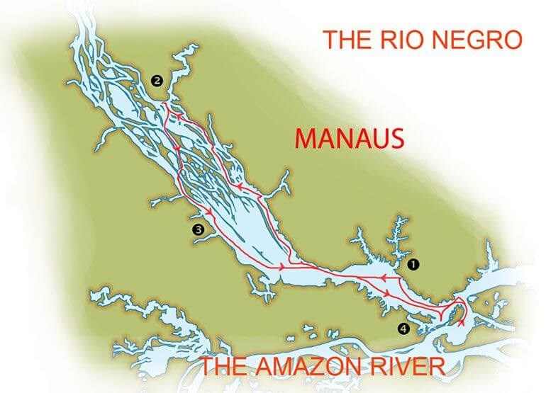 Tucano Amazon Cruise Map