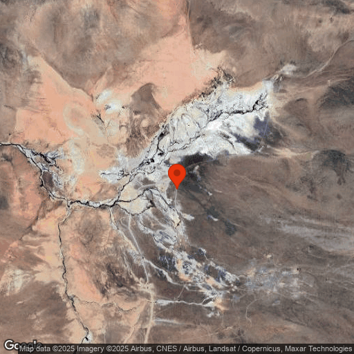 Map of El Tatio Geysers