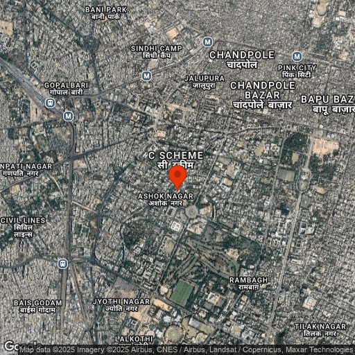 Map of Diggi Palace, Jaipur