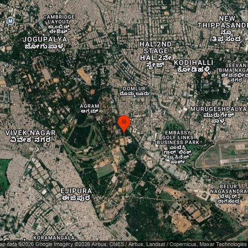 Map of The Paul, Bangalore