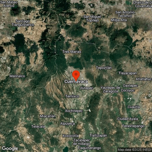 Map of Taxco & Cuernavaca