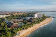 The Meru Sanur & Bali Beach Hotel Facade Photo 2 From Ocean To Property View