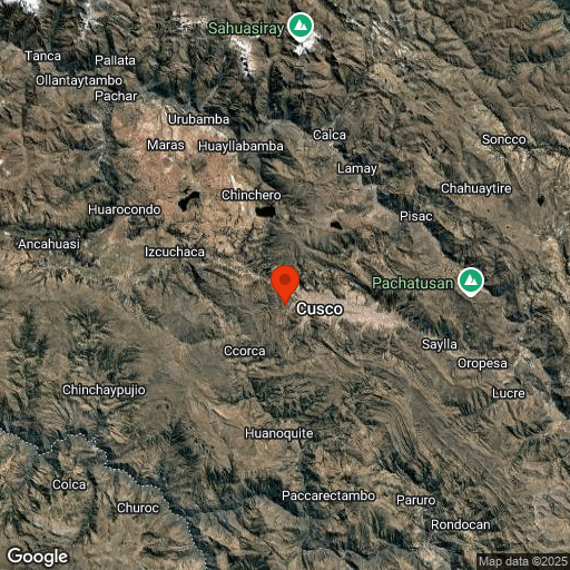 Map of Laff Charity, Cusco