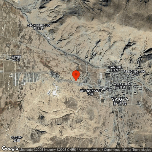 Map of Sakya Monastery