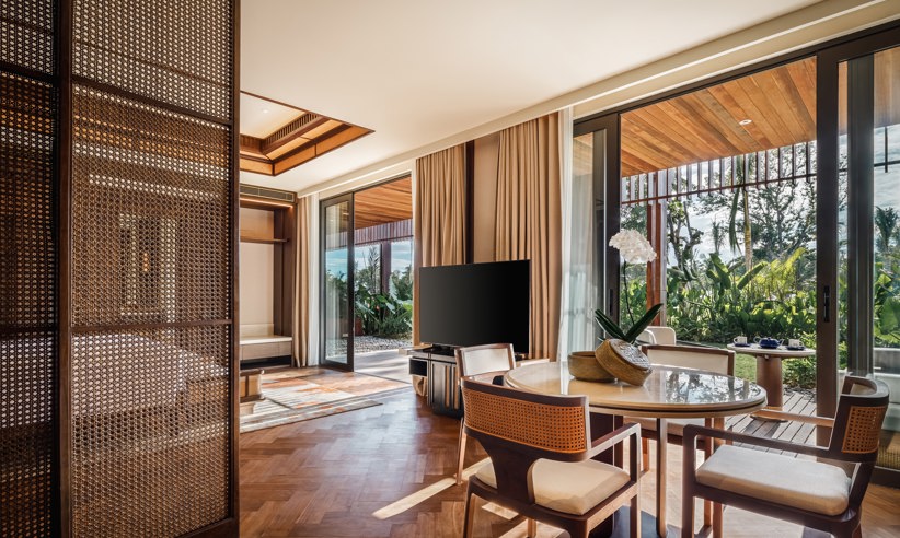 Corner Suite The Meru Sanur Dining Room