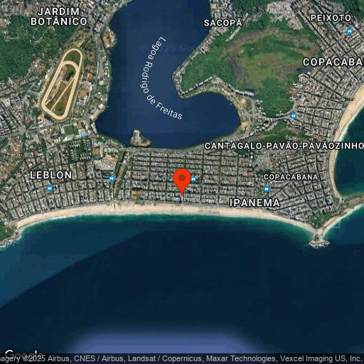 Map of Ipanema Inn Hotel