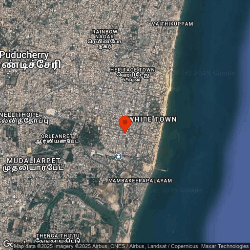 Map of Palais De Mahe, Pondicherry
