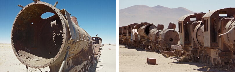 Uyuni train cemetery