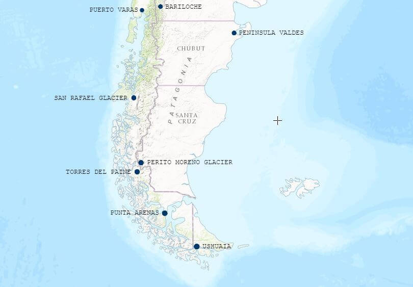 Patagonia Map Location - Patagonia Map 
