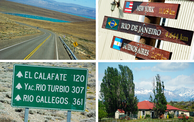 Driving between El Calafate & El Chalten