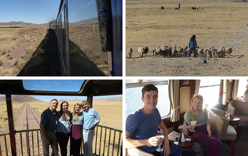 family holiday in peru - train to cusco