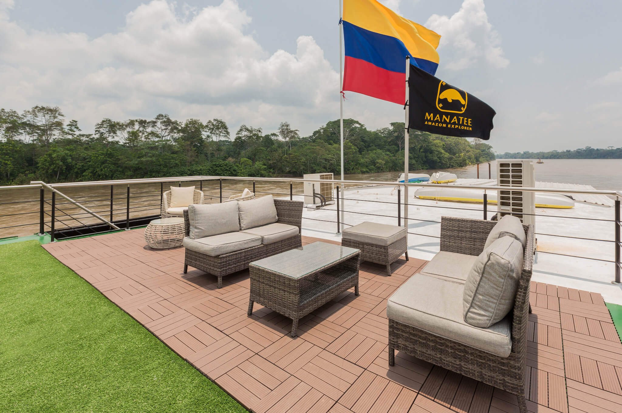 Relax as you sail on the Napo River