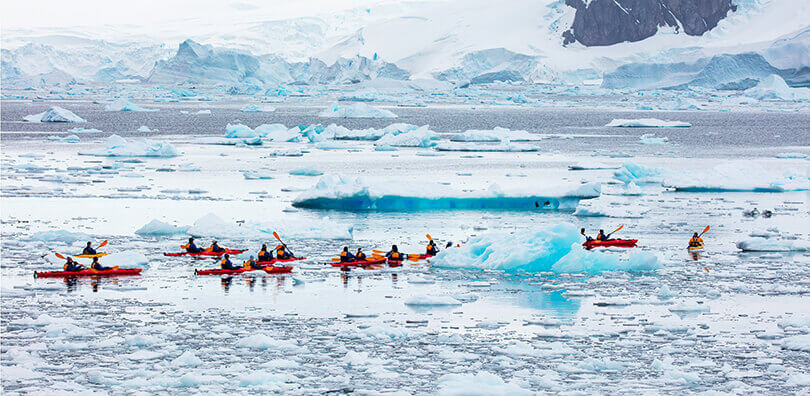 Excursion through an ice field
