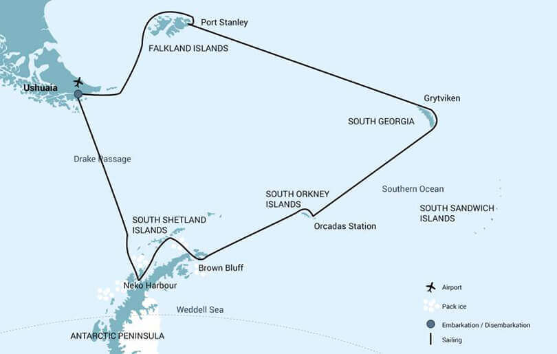 Falkland Islands - South Georgia - Antarctic Peninsula