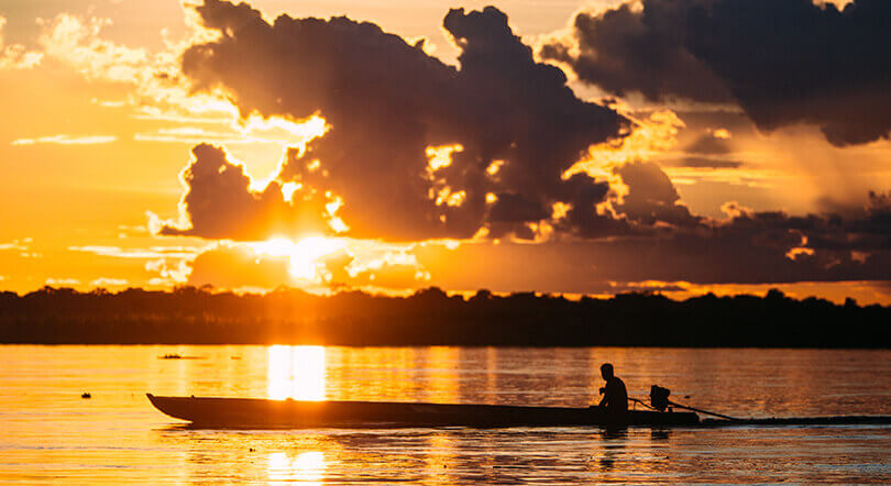 Stunning sunsets on an Aria Amazon cruise 