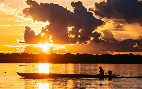 Stunning sunsets on an Aria Amazon cruise 