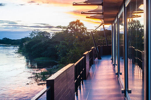 Sunset in the Amazon