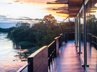 Sunset in the Amazon
