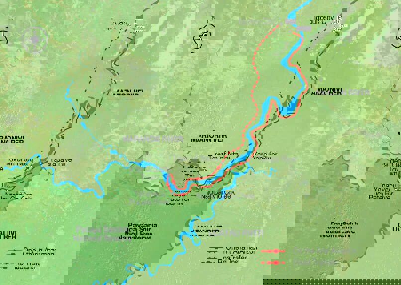 Aria Amazon cruise map