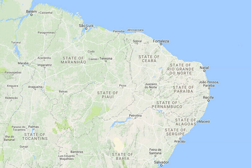 Northern Brazil Map
