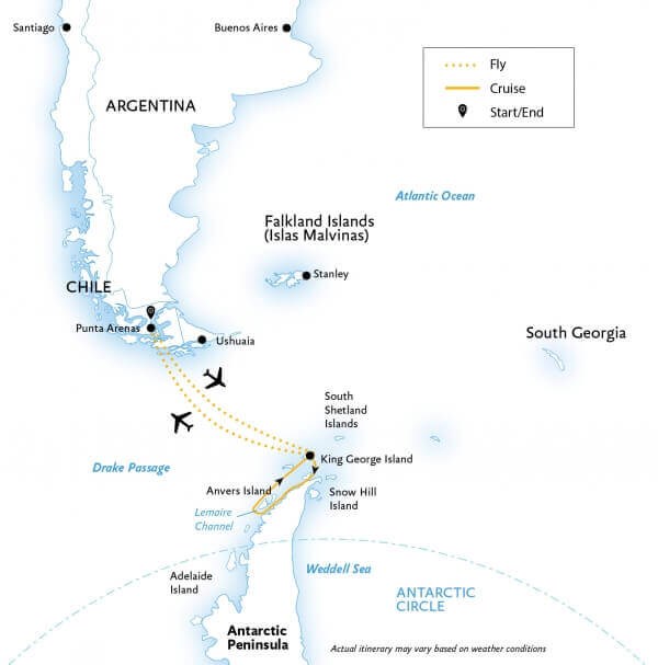 Antarctic Express air cruise