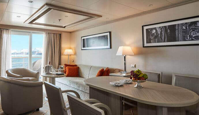 Lounge area in Medallion Suite