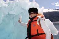 Up close to a glacier