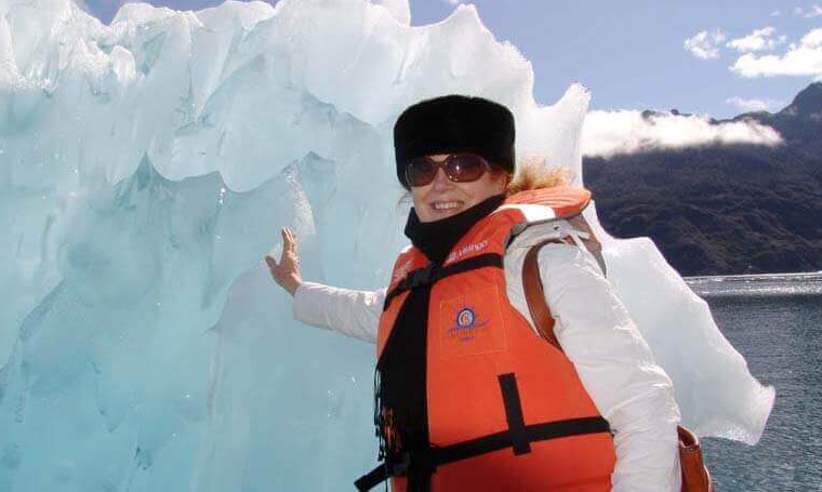 Up close to a glacier