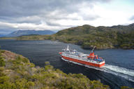 Skorpios III cruising in Patagonia 