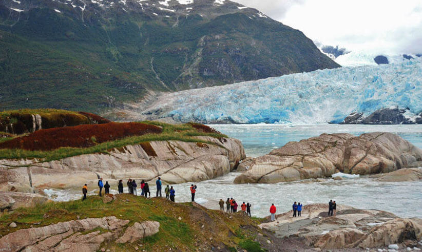 Enjoy guided walking excursions exploring the glacier