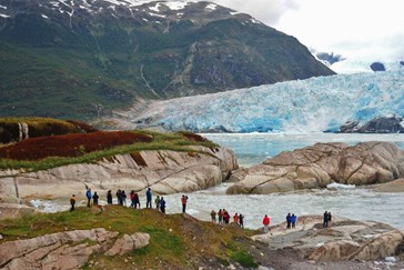 Enjoy guided walking excursions exploring the glacier