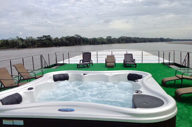 Relax in the jacuzzi on the sun deck