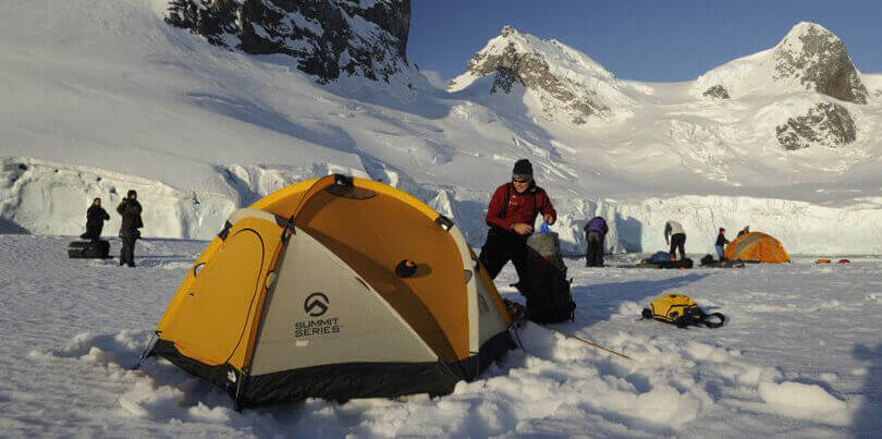 Antarctica camping