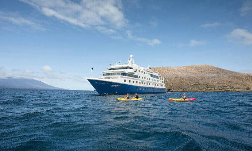Santa Cruz II and sea kayaks