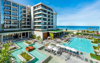 Spacious swimming pools