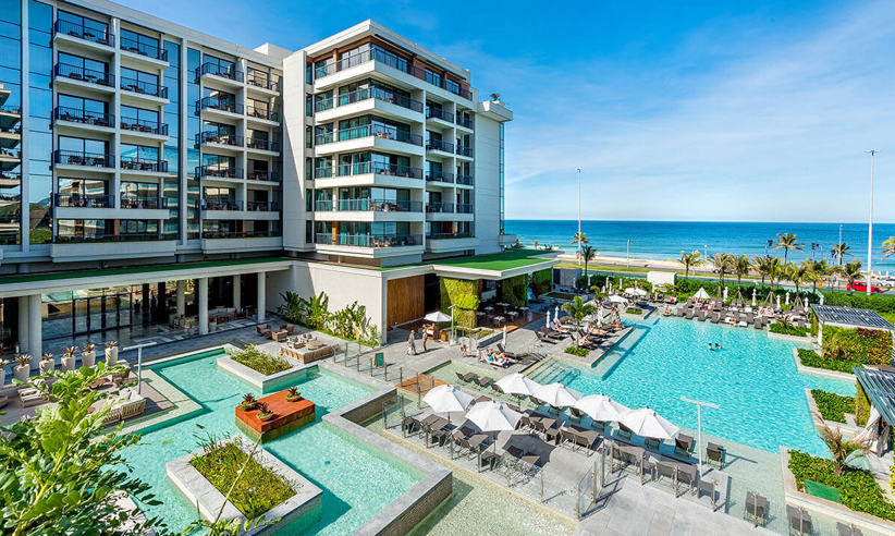Spacious swimming pools