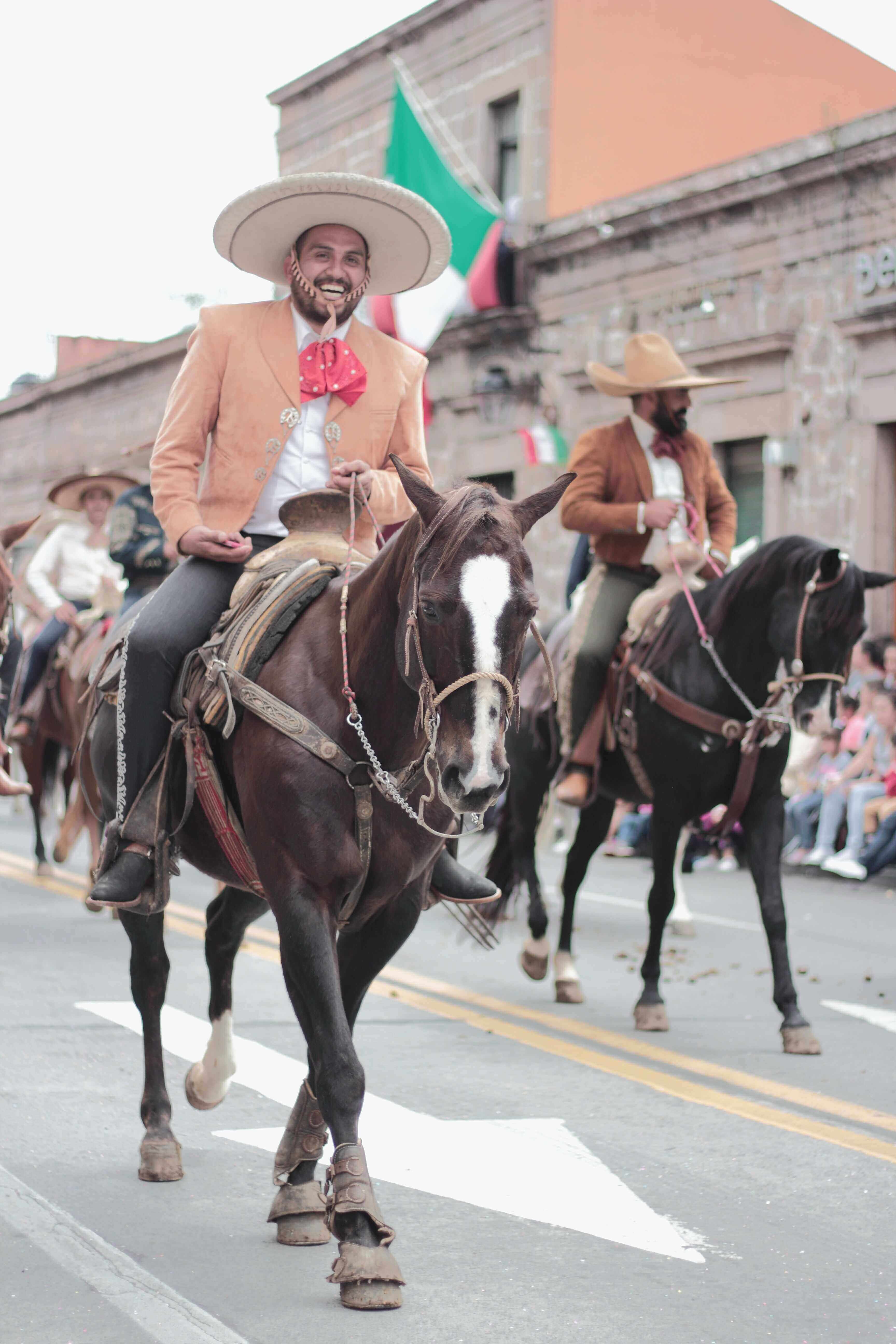 Mexican horseriding Charro parade