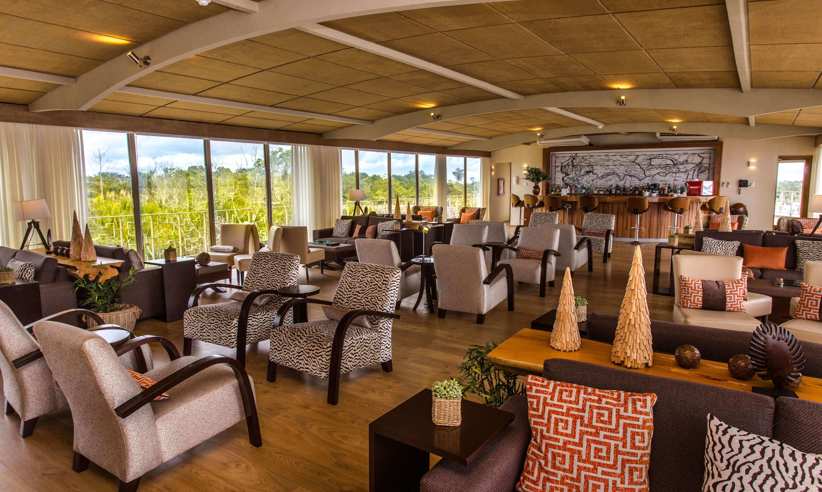 Delfin III lounge where guides gives talks and lectures
