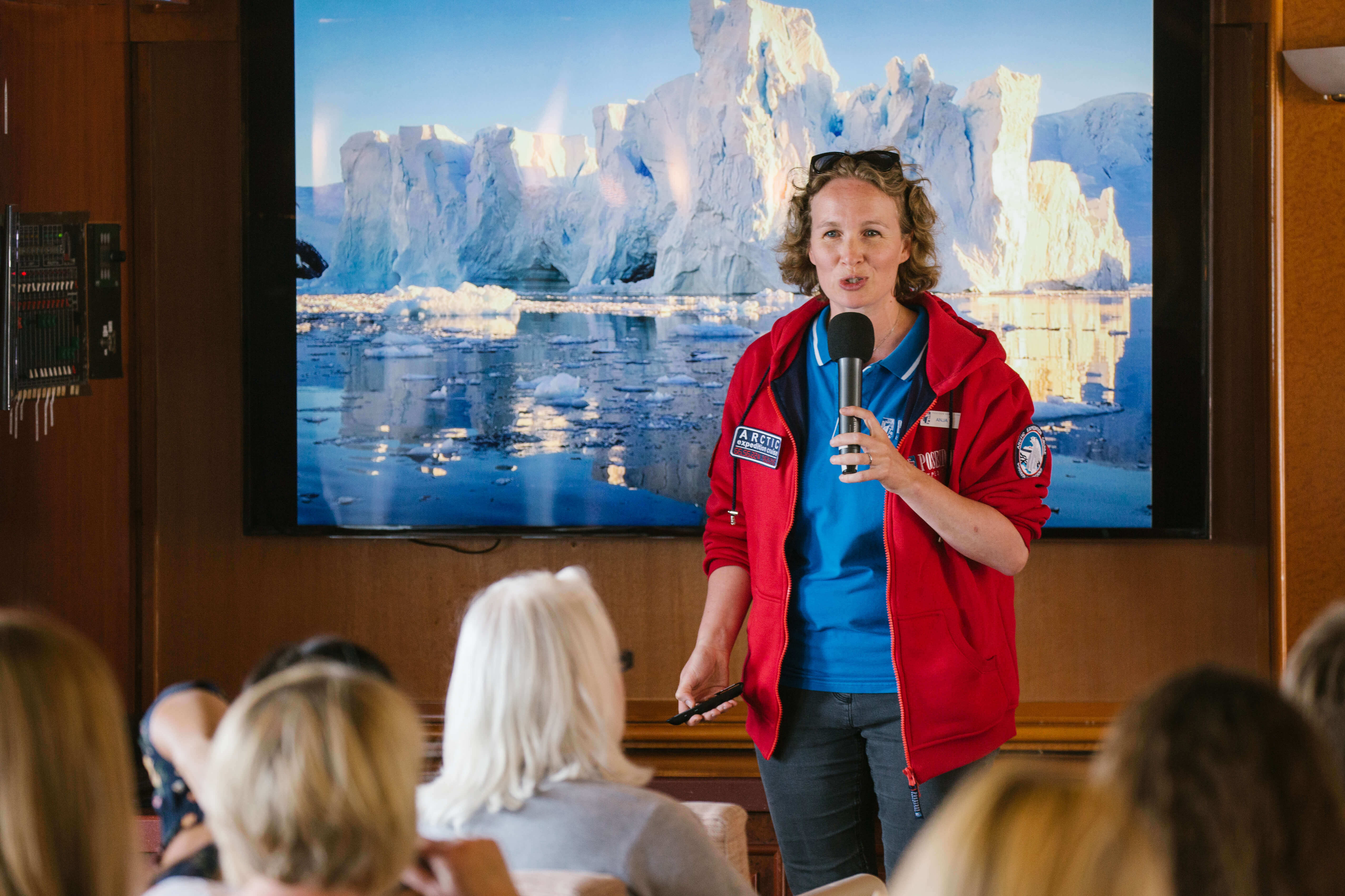 Enjoy fascinating lectures on board