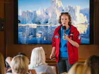 Enjoy fascinating lectures on board
