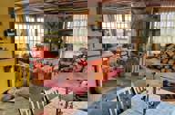 The rustic interior