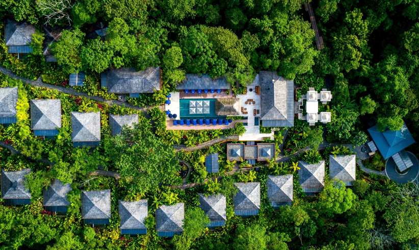Aerial view of Nayara Springs 