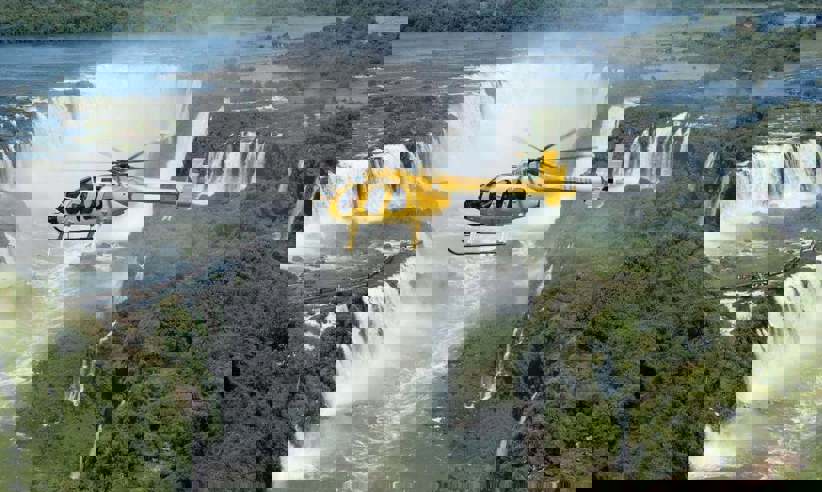View the Falls by helicopter
