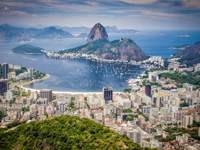 Rio de Janeiro Sugar Loaf aerial