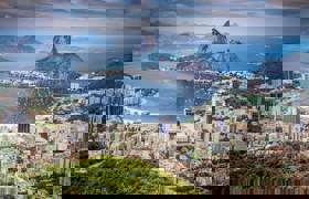 Rio de Janeiro Sugar Loaf aerial