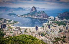 Rio de Janeiro Sugar Loaf aerial