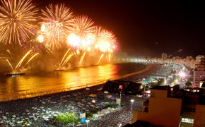 New Years Eve Reveillon Rio de Janeiro Fireworks
