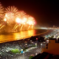New Years Eve Reveillon Rio de Janeiro Fireworks