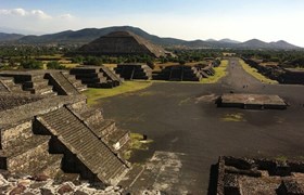 Mexico City Aztec pyramids
