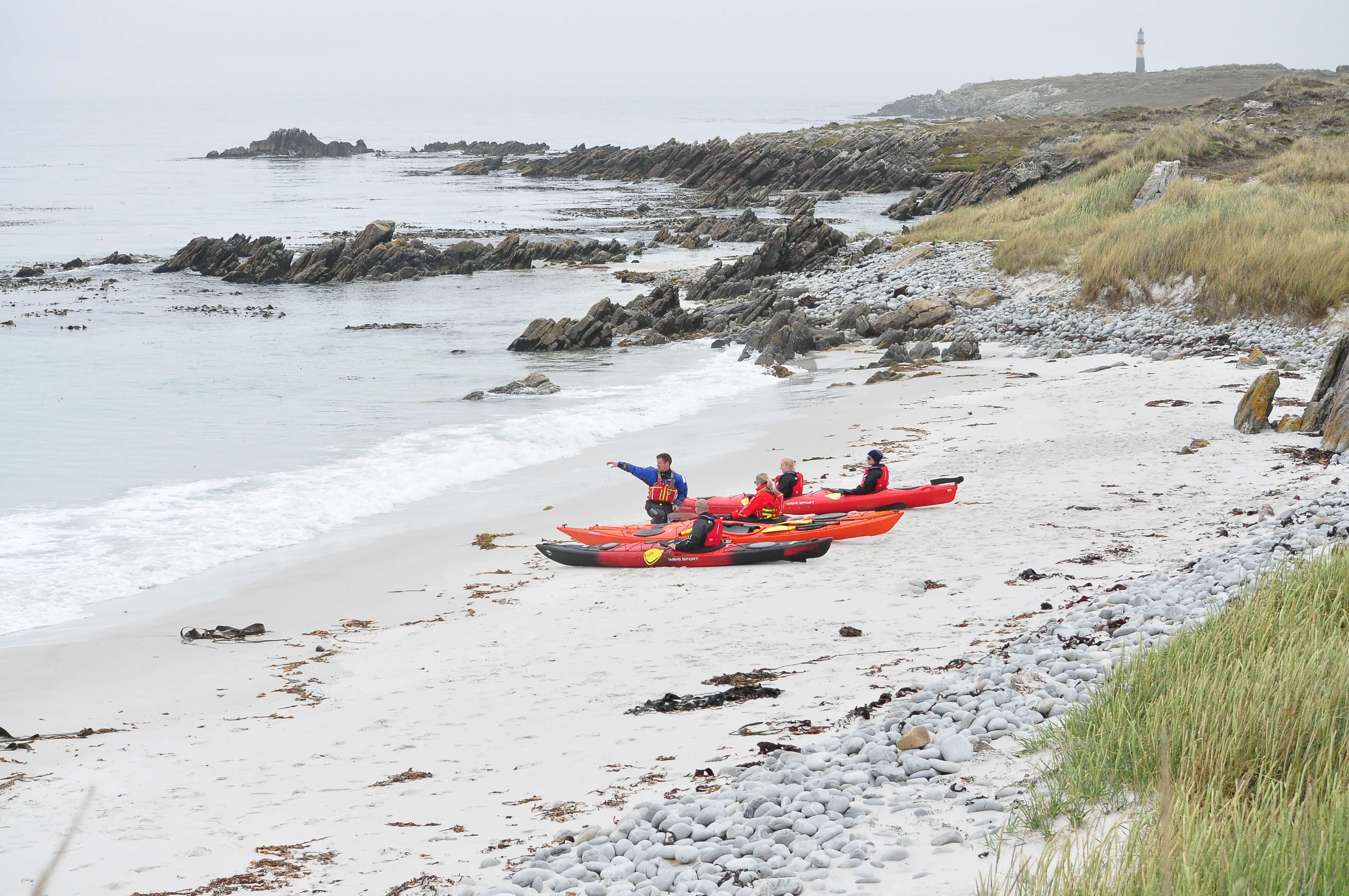 Kayaking in the Falkland Islands
